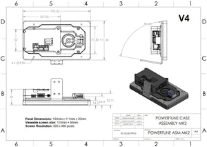 POWERTUNE DIGITAL DASH V5 (OPTIONAL GPS)